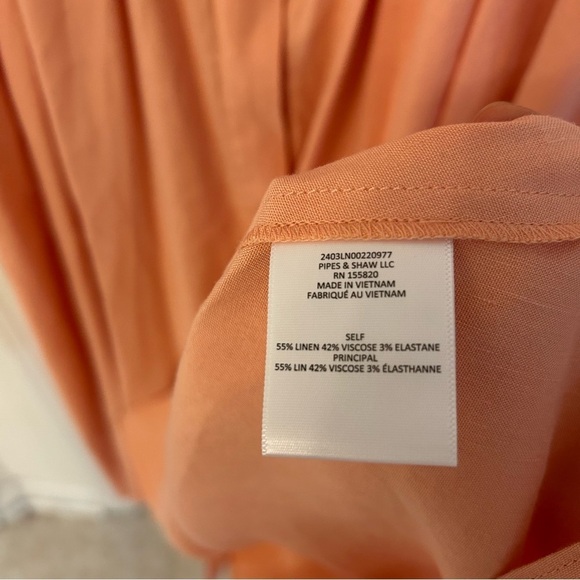 Veronica Beard Adavi Linen Blend Shirtdress in - Picture 9 of 9